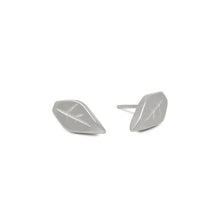Load image into Gallery viewer, Verdant Silver Leaf Studs