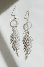 Load image into Gallery viewer, Sparkling Cedar Hexagonal Drop Earrings