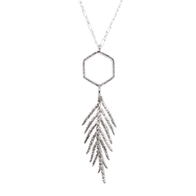 Load image into Gallery viewer, Sparkling Cedar Hexagonal Necklace