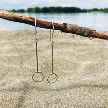 Load image into Gallery viewer, Shorebreak Hexagon Drop Earrings