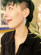 Load image into Gallery viewer, Sparkling Cedar Earrings in Silver