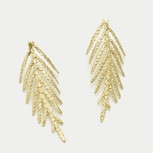 Load image into Gallery viewer, Sparkling Cedar Earrings in Gold