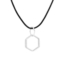 Load image into Gallery viewer, Verdant Silver Multi-Hexagon Necklace