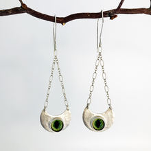 Load image into Gallery viewer, Crescent Mooncat Earrings