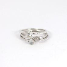 Load image into Gallery viewer, Moonstone Stacking Rings