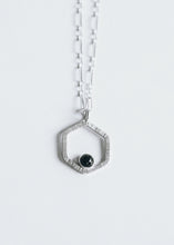 Load image into Gallery viewer, Grit Small Hexagon Necklace with Onyx