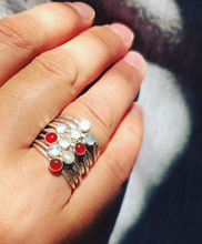Load image into Gallery viewer, Carnelian Stacking Rings
